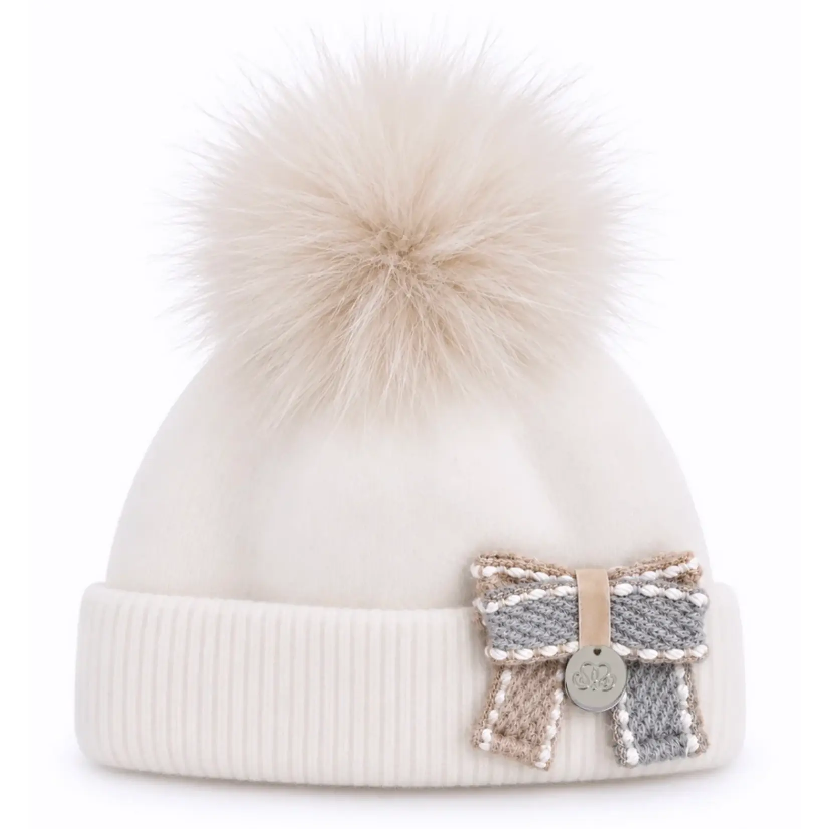 Natini HAT DOUBLE BOW OFFWHITE