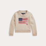 Ralph Lauren FLAG TERRY COLLARED SWEATSHIRT GIRLS