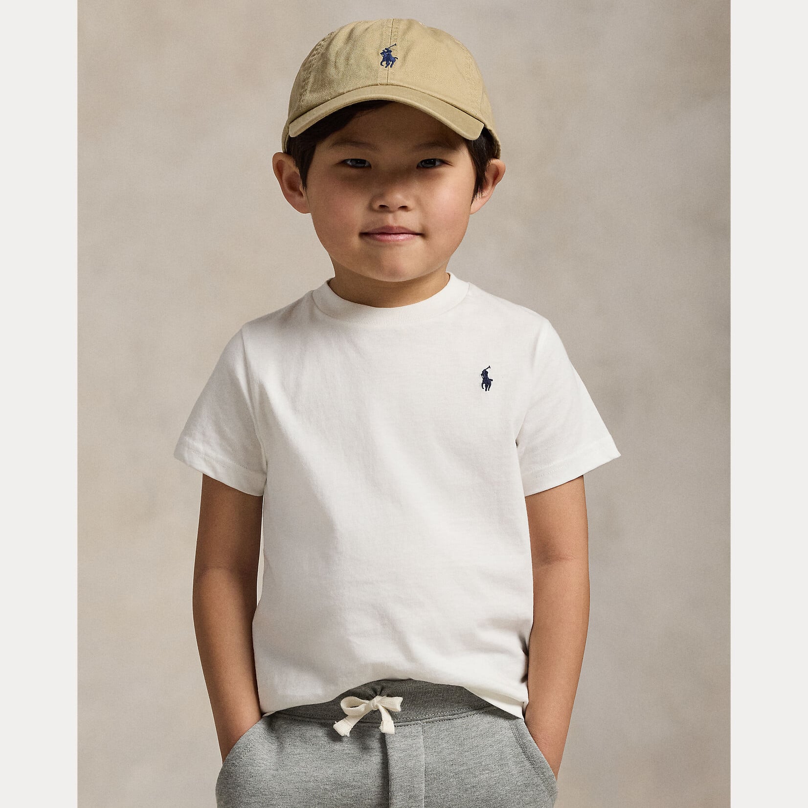 Ralph Lauren COTTON JERSEY CREWNECK TEE CRUISE WHITE