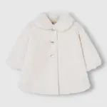 Paz Rodriguez WOVEN NEWBORN COAT "ESENCIAL" 009-150156 Sand