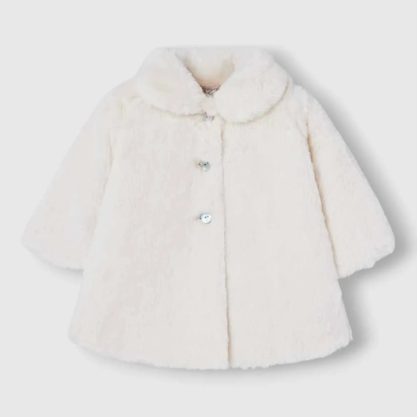 Paz Rodriguez WOVEN NEWBORN COAT "ESENCIAL" 009-150156 Sand