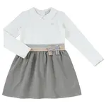 Natini DRESS DOUBLE BOW OFFWHITE-GREY