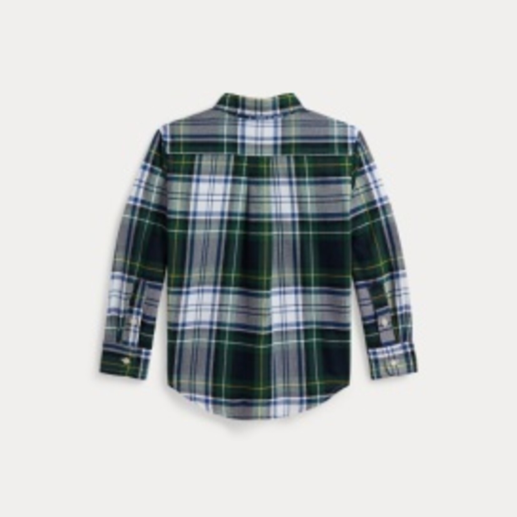 Ralph Lauren SPORT SHIRT #B5535 WHITE GREEN MULTI