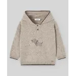 Paz Rodriguez KNIT NEWBORN PULLOVER "NOZ" 014-134102 Capuccino