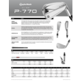 TaylorMade P770 IJzerset heren staal rechtshandig