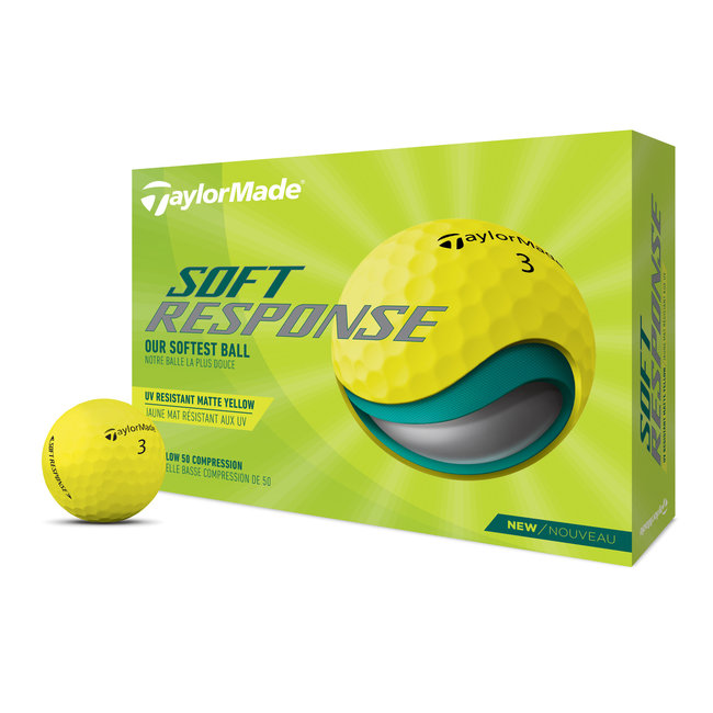 TaylorMade - Soft Response - golfbal - geel