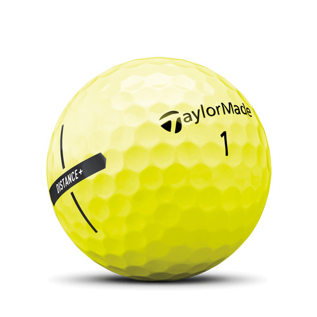 TaylorMade Distance+ golfbal geel