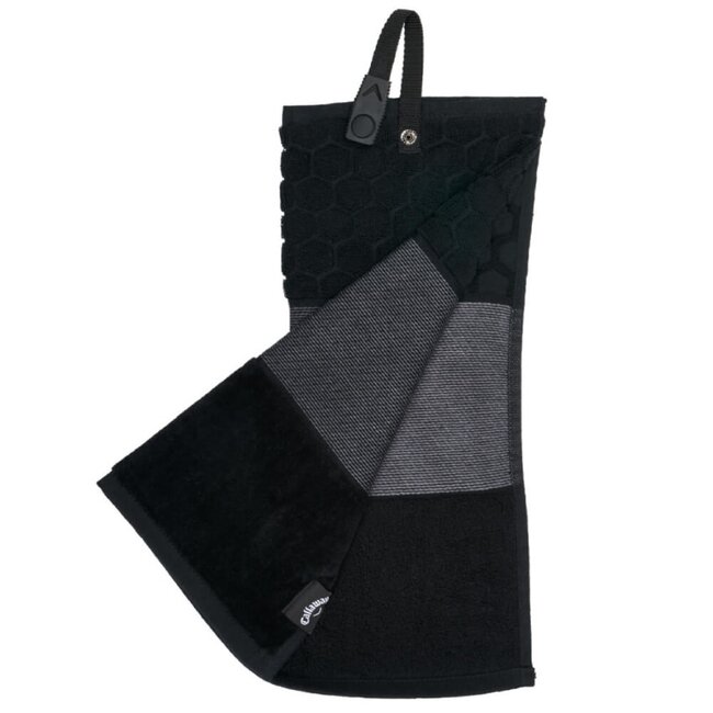 Callaway Frifold Golfhanddoek Zwart