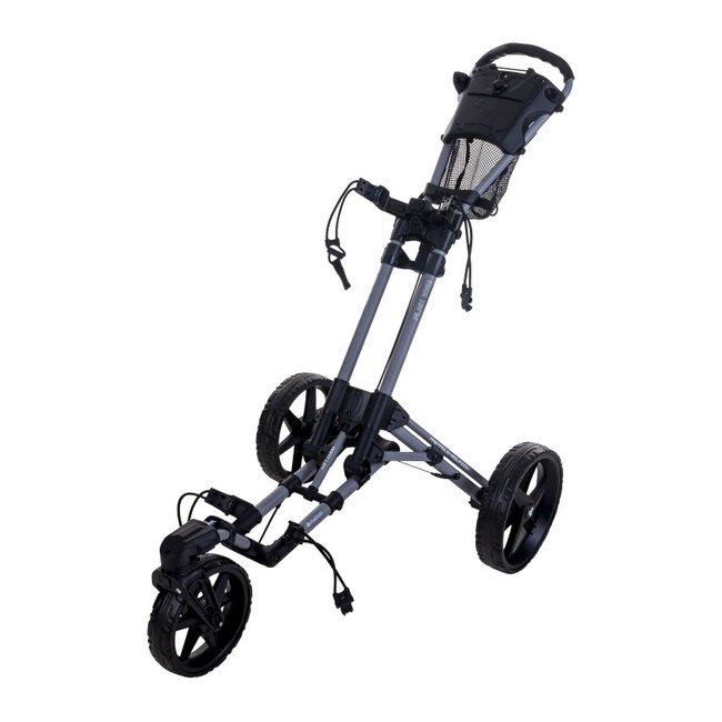 Fastfold Flex 360 Golftrolley met 3 wielen grijs zwart