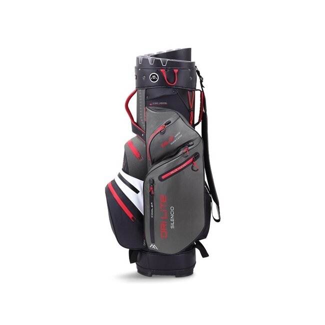 Big Max Drilite Silencio 2 cart bag charcoal rood