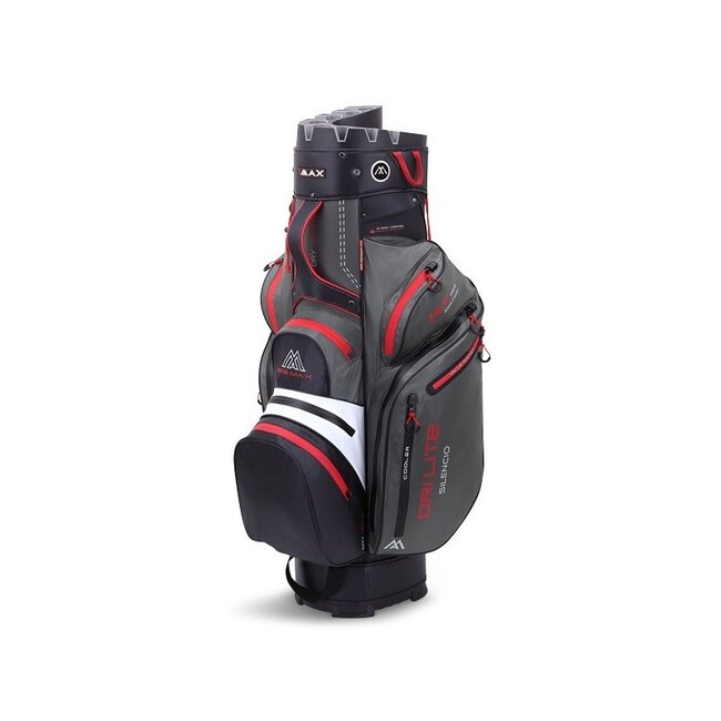 Big Max Drilite Silencio 2 cart bag charcoal rood