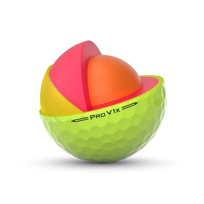 Titleist Pro V1x Golfbal Geel