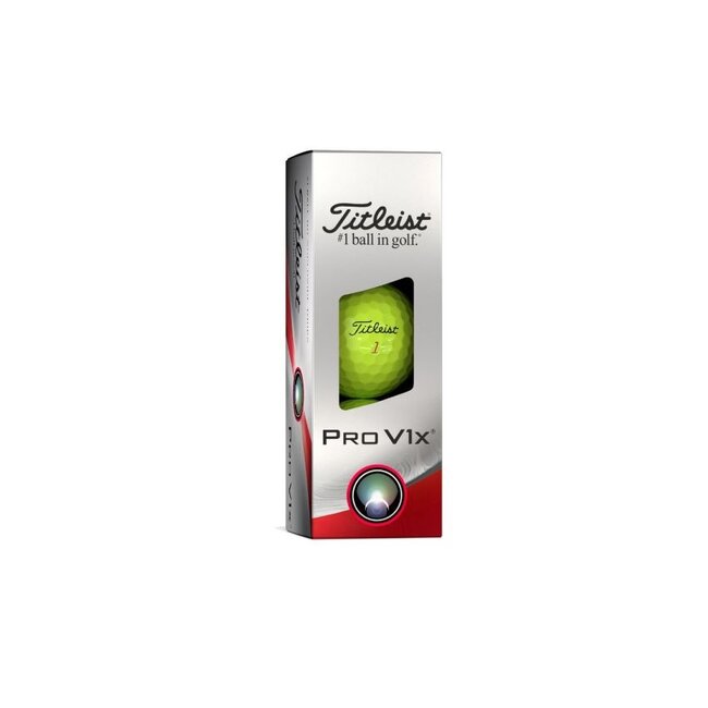 Titleist Pro V1x Golfbal Geel