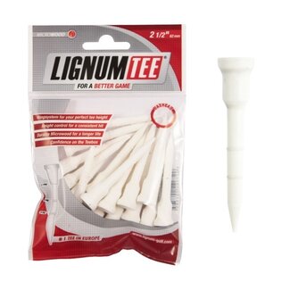 Legend Golfgear Lignum Tees 62 MM wit 12 stuks