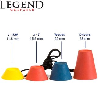 Legend Golfgear Legend Winter rubber tees set van 4