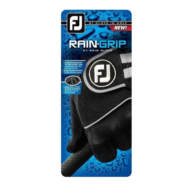 Footjoy rechtshandige golfhandschoen Raingrip zwart