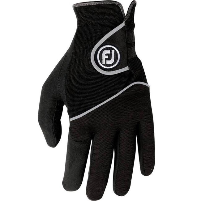 Footjoy linkshandige golfhandschoen Raingrip zwart