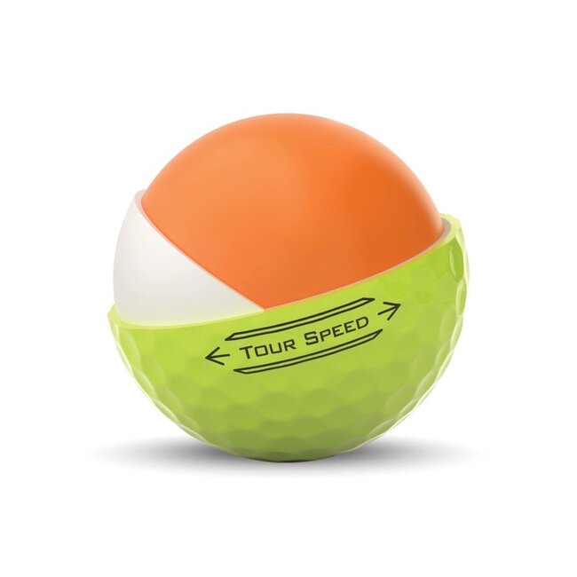 Titleist Tour Speed Golfbal Geel