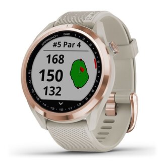 Garmin Garmin Approach S42 golfhorloge wit rose goud