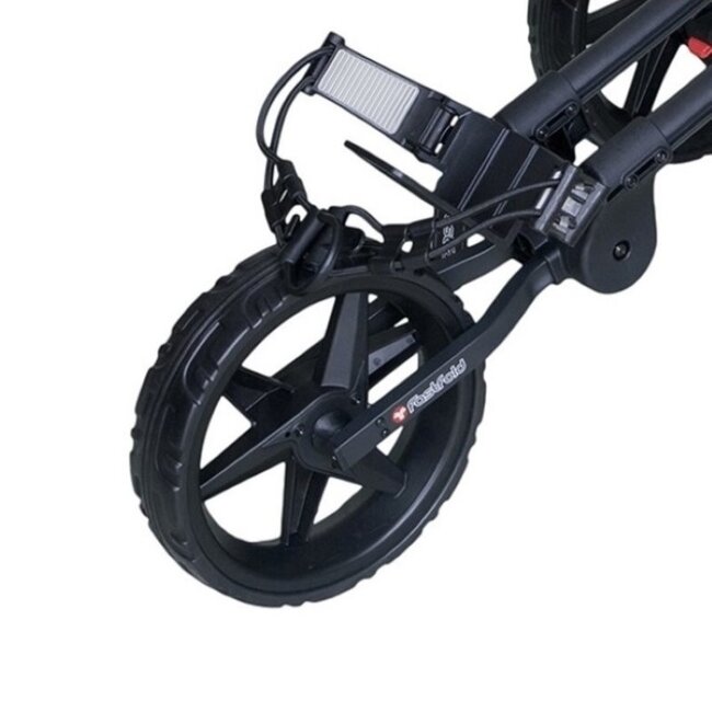 Fastfold Square Golftrolley met 3 wielen zilver zwart