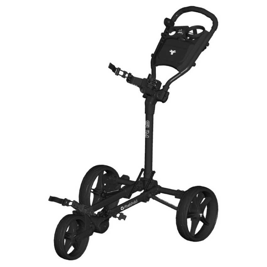 Fastfold Slim 3 Wheel Trolley Charcoal Golfshopsonline