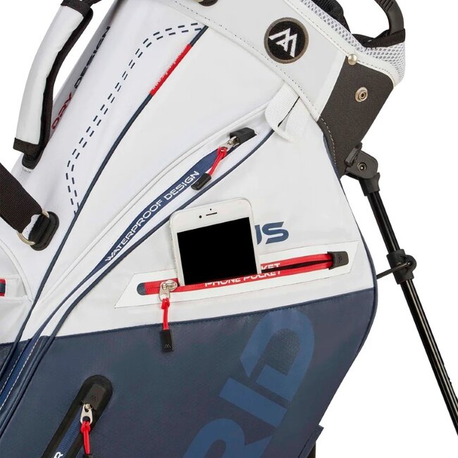 Big Max Dri Lite Hybrid plus Stand Bag Wit Blauw