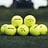 Gele golfballen