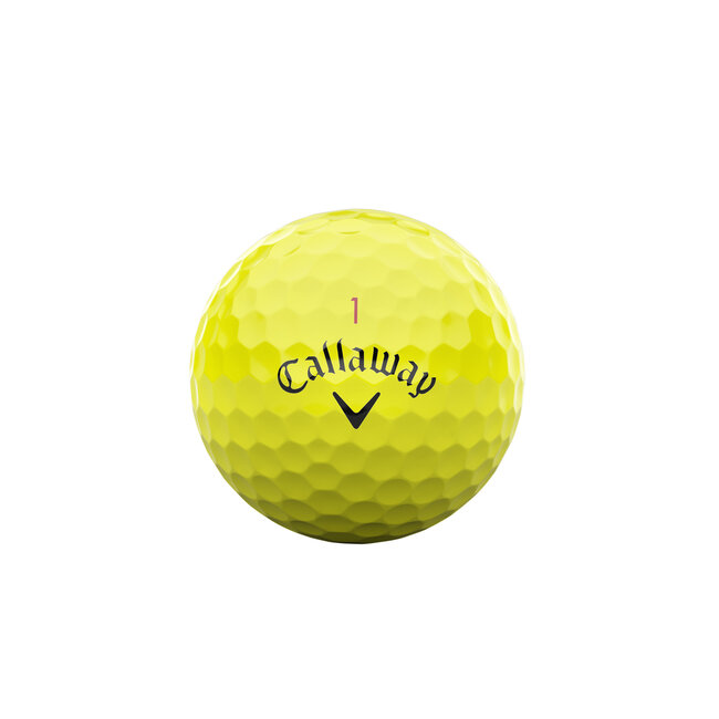 Callaway Chrome Tour X gele golfbal