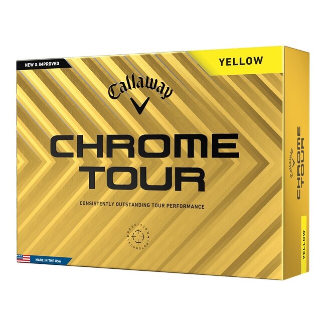 Callaway - Chrome Tour - geel - golfbal