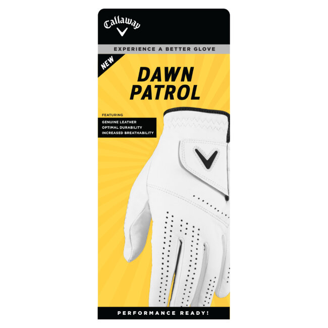 Callaway linkshandige dames golfhandschoen Dawn Patrol wit
