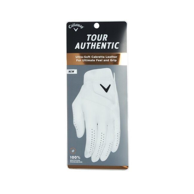 Callaway linkshandige dames golfhandschoen Tour Authentic wit
