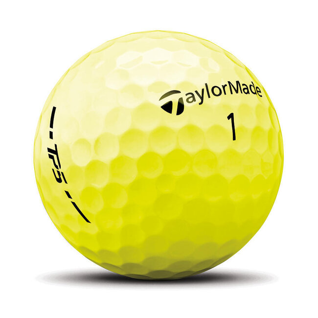 TaylorMade TP5 golfbal geel