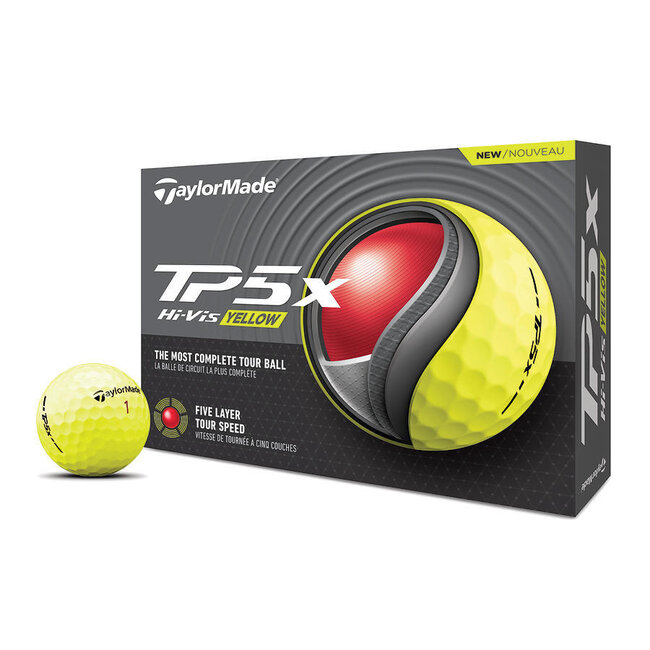 TaylorMade - TP5x - golfbal - geel