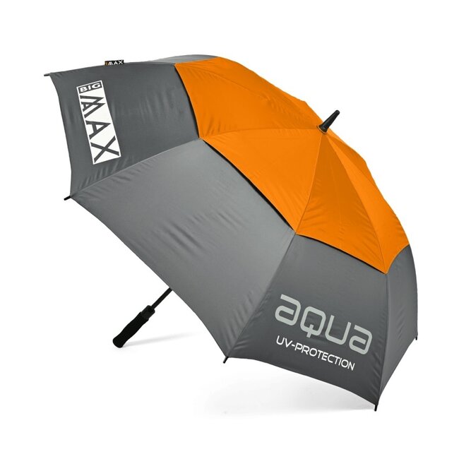 Big Max Aqua UV Golfparaplu Zwart Oranje