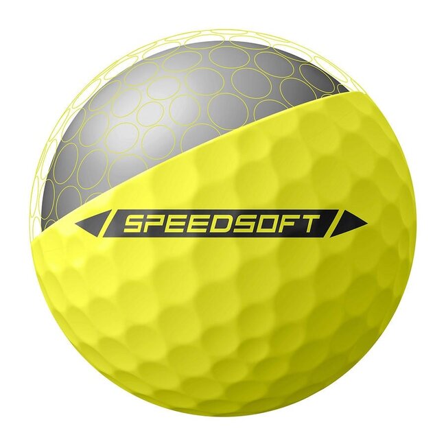 TaylorMade SpeedSoft gele golfbal