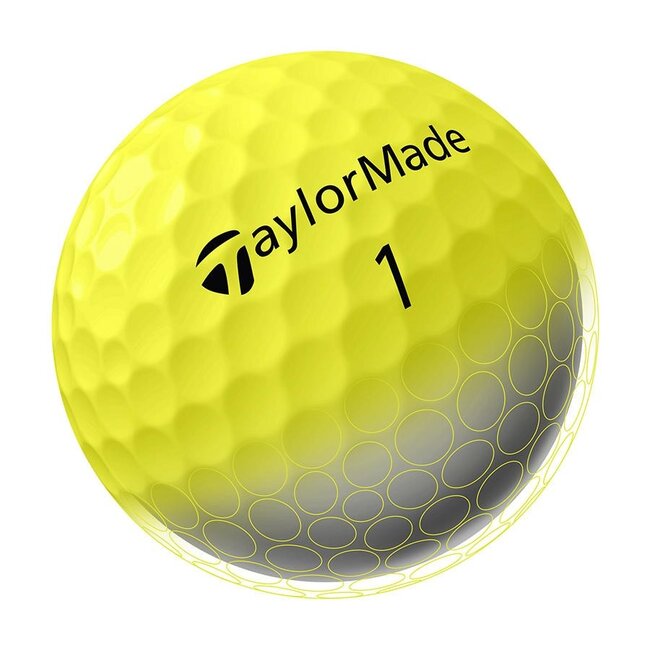 TaylorMade SpeedSoft gele golfbal