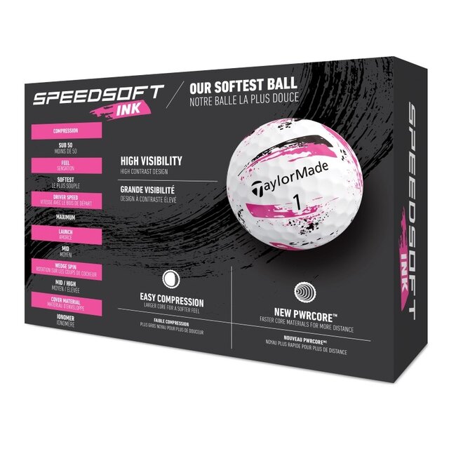 TaylorMade SpeedSoft ink Pink golfbal