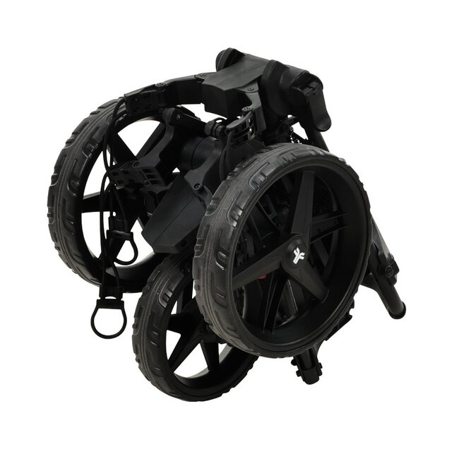 Fastfold Smart Golftrolley met 3 wielen charcoal zwart
