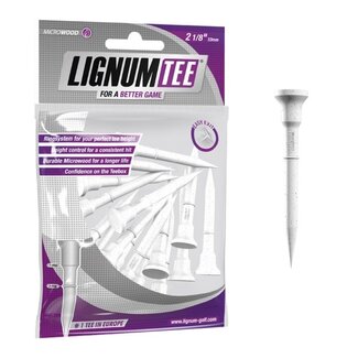 Legend Golfgear Lignum Tees 53 MM wit 16 stuks