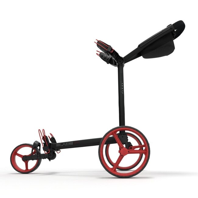 Big Max Blade IP 2 Golftrolley met 3 wielen rood zwart