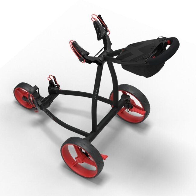 Big Max Blade IP 2 Golftrolley met 3 wielen rood zwart