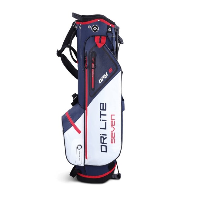 Big Max Dri Lite Seven G Stand Bag Wit Navy Rood