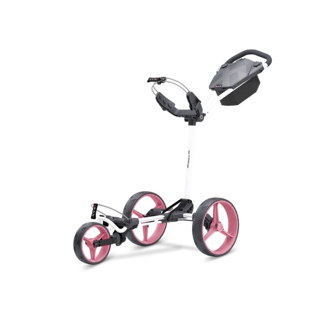 Big Max Blade Trio Golftrolley met 3 wielen wit roze