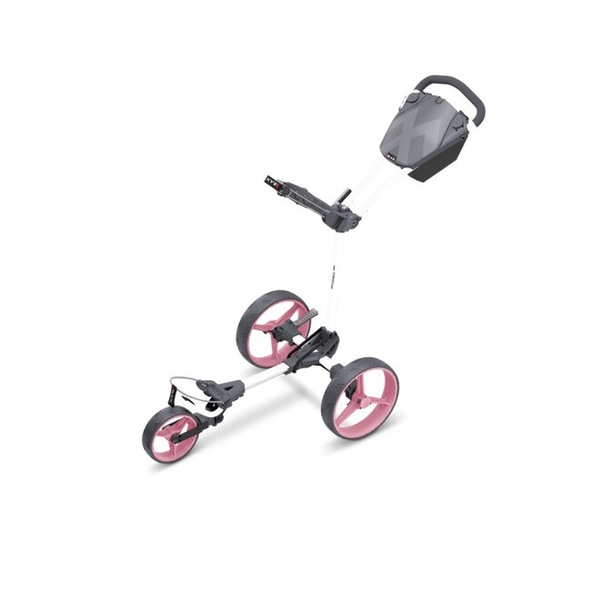Big Max Blade Trio Golftrolley met 3 wielen wit roze