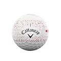 Callaway Supersoft splatter 360 rood golfbal wit
