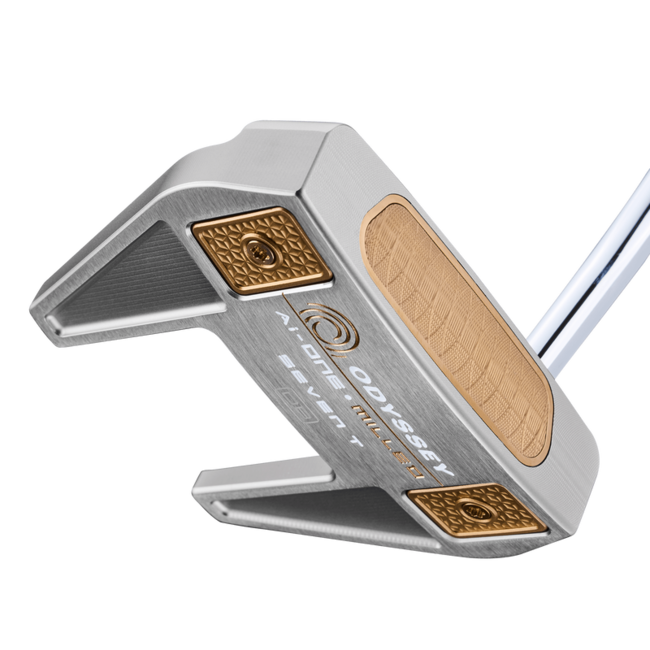Odyssey Ai-ONE Silver Milled Seven Double Bend Putter rechtshandig