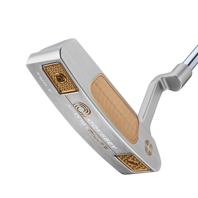 Odyssey Ai-ONE Silver Milled Two T Crank Hosel Putter rechtshandig
