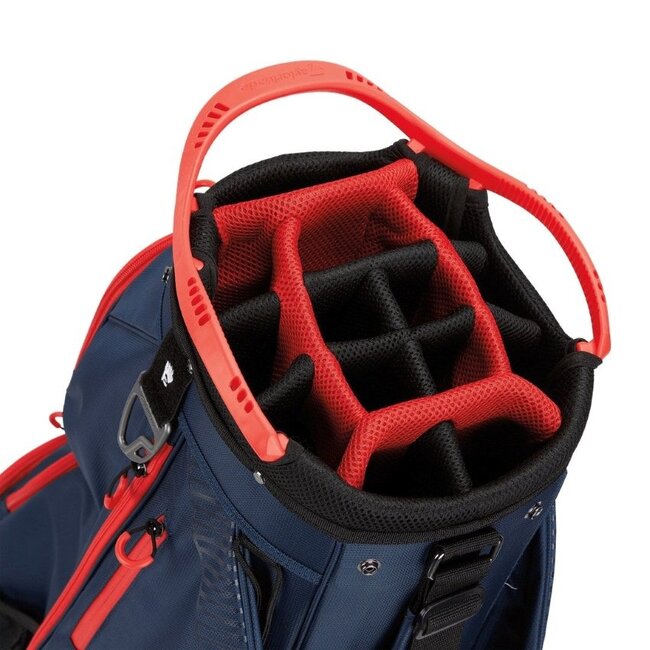 TaylorMade Pro Cart Bag Navy Rood