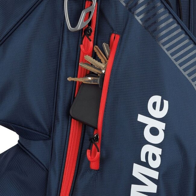 TaylorMade Pro Cart Bag Navy Rood