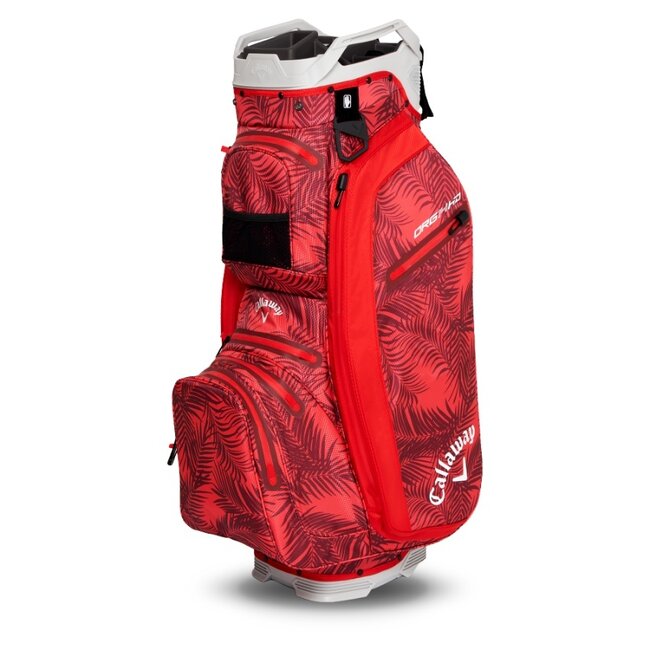 Callaway Cart Bag ORG 14 Hyper Dry Rood Palms Grijs